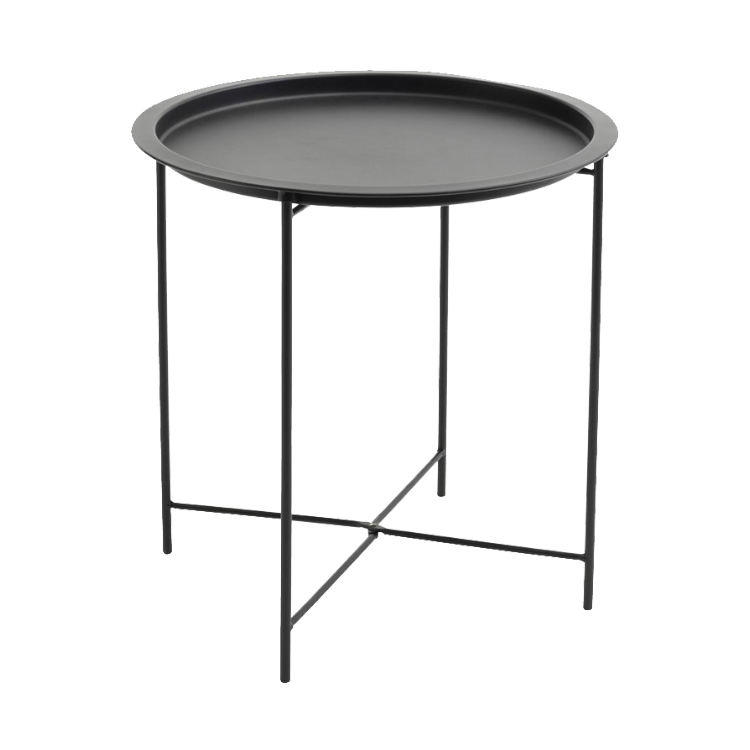 Round Foldable Metal Coffee Table