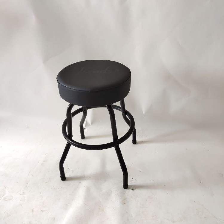 Black Leather Bar Stool High Transfer Chair