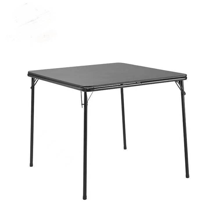 PU Leather Cushion Metal Folding Table and Chairs